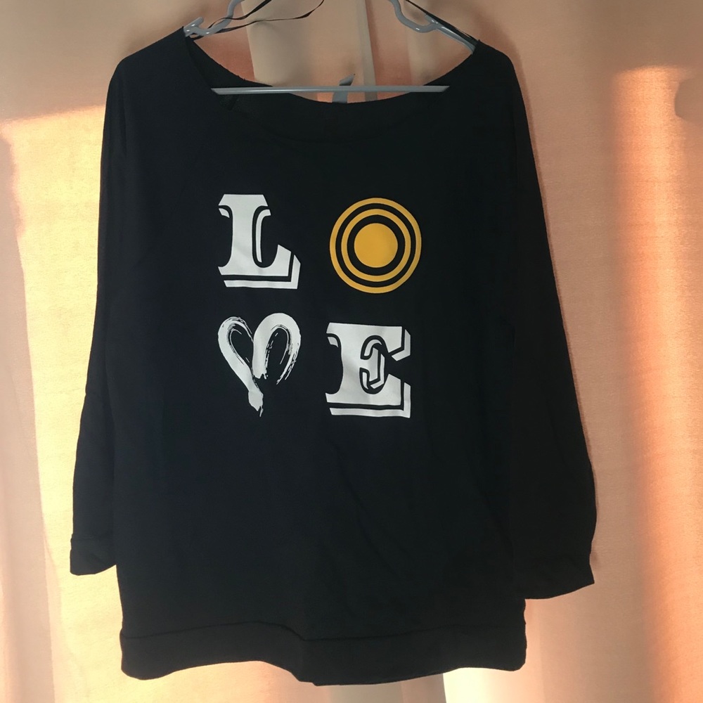 Love off shoulder lightweight Sweatshirt Naam L